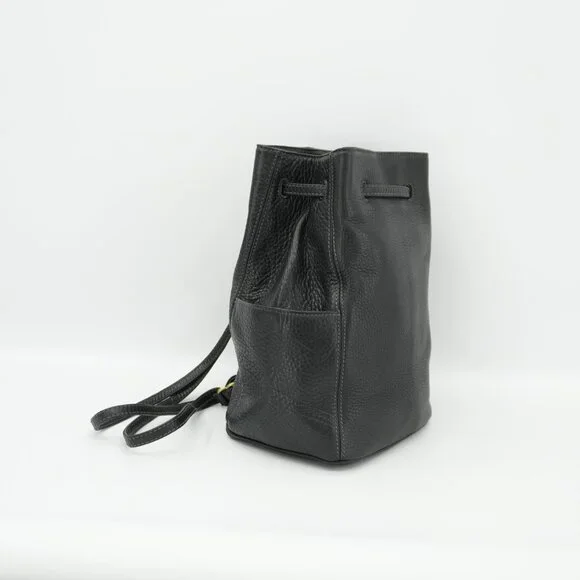 Coach Backpack Vintage Black Leather ITALY Bucket Bag 90s Sonoma
